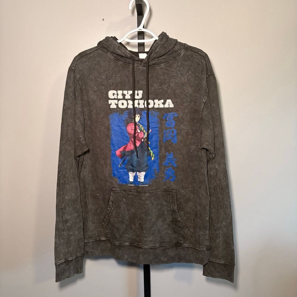 Men's Demon Slayer Gray‎ Giyu Tomioka Hoodie M